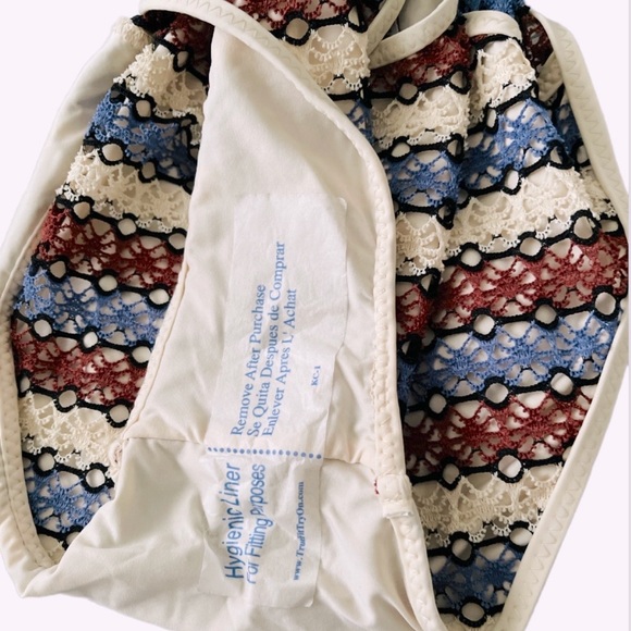 NEW BECCA by Rebecca Virtue Sold Out Driftwoold Crochet One-Piece Swimsuit - Picture 6 of 7